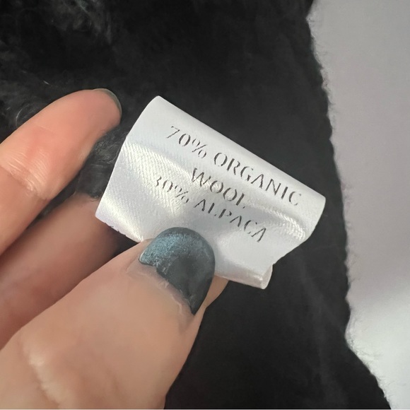 MJ WATSON Wool Alpaca Blend Chunky Knit Cardigan Small - Picture 10 of 10